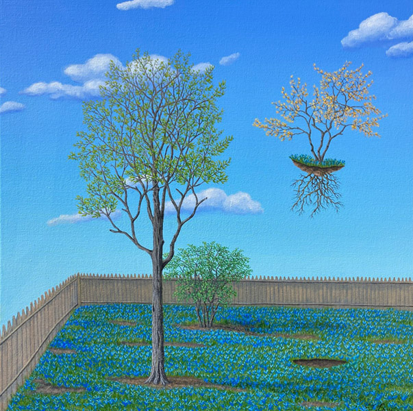 Hidden Spring, oil on canvas, 20 x 20