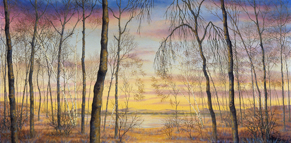 Before the Long Winter — oil on panel, 18 x 36&quot;, 2011, Sold