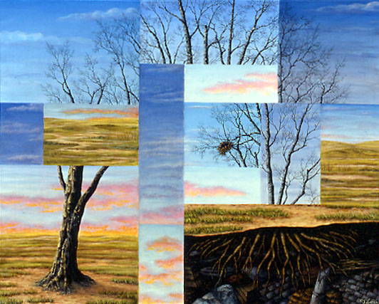 Panorama, oil on canvas, 24 x 30&quot;, 2002 (Sold)