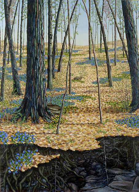 RECURRING DREAMS OF SPRING, oil on canvas, 36 x 26
