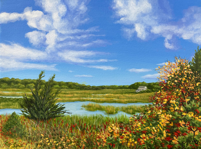 Bittersweet Creek, oil on canvas, 12 x 16