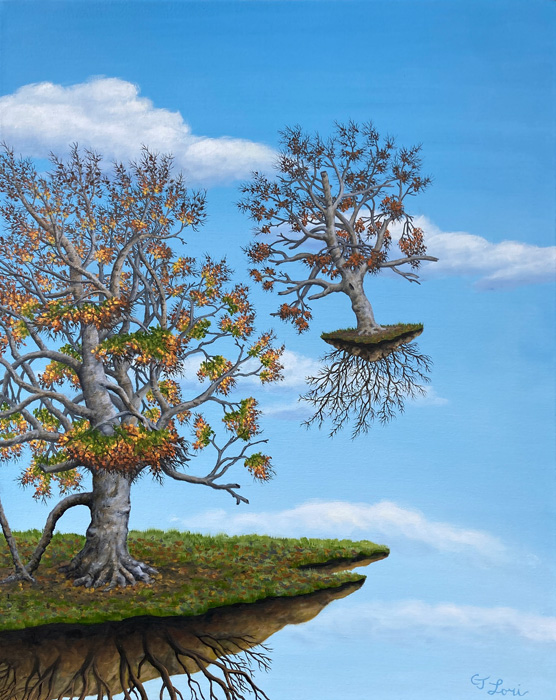 Letting Go — oil on canvas, 30 x 24" 2026