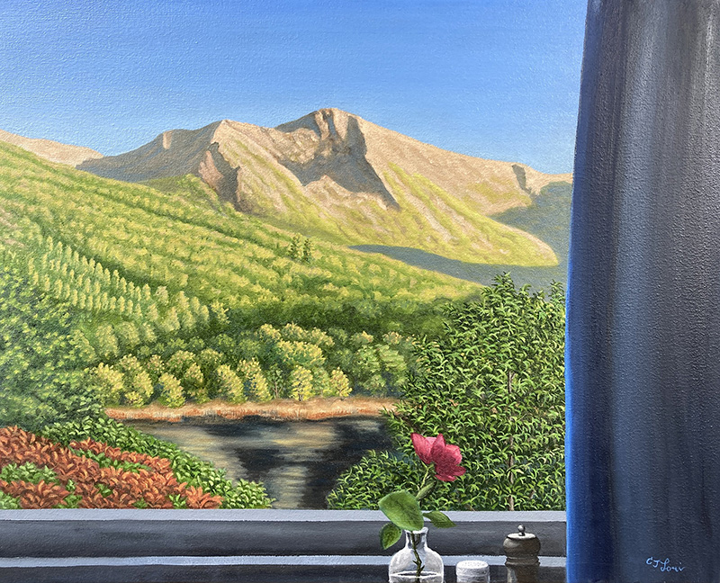 The Peak of the Thunderbolt (Bienn à Bheithir), oil on canvas, 24 x 30